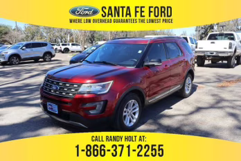 2017 Red Ford Explorer XLT FWD SUV