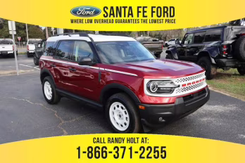 2025 Red Ford Bronco Sport Heritage 4X4 SUV