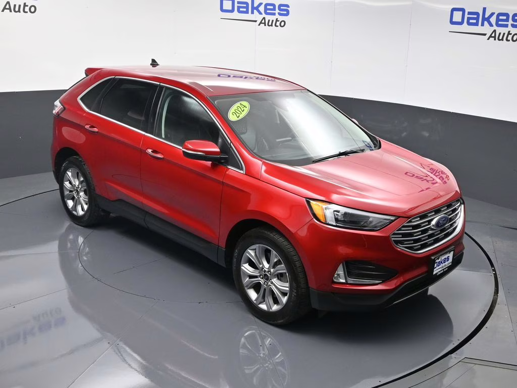 2024 Red Metallic Ford Edge Titanium AWD SUV