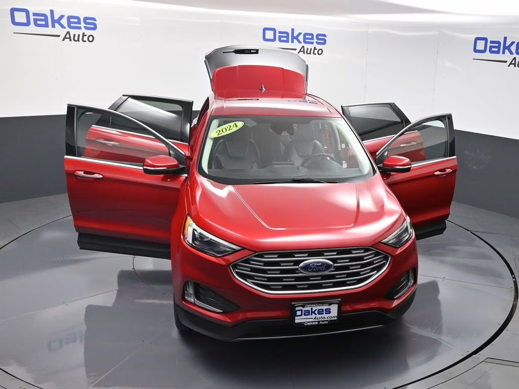 2024 Red Metallic Ford Edge Titanium AWD SUV