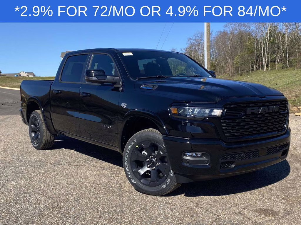 2026 Diamond Black Crystal Pearlcoat Ram 1500 Big Horn/Lone Star 4X4 Truck