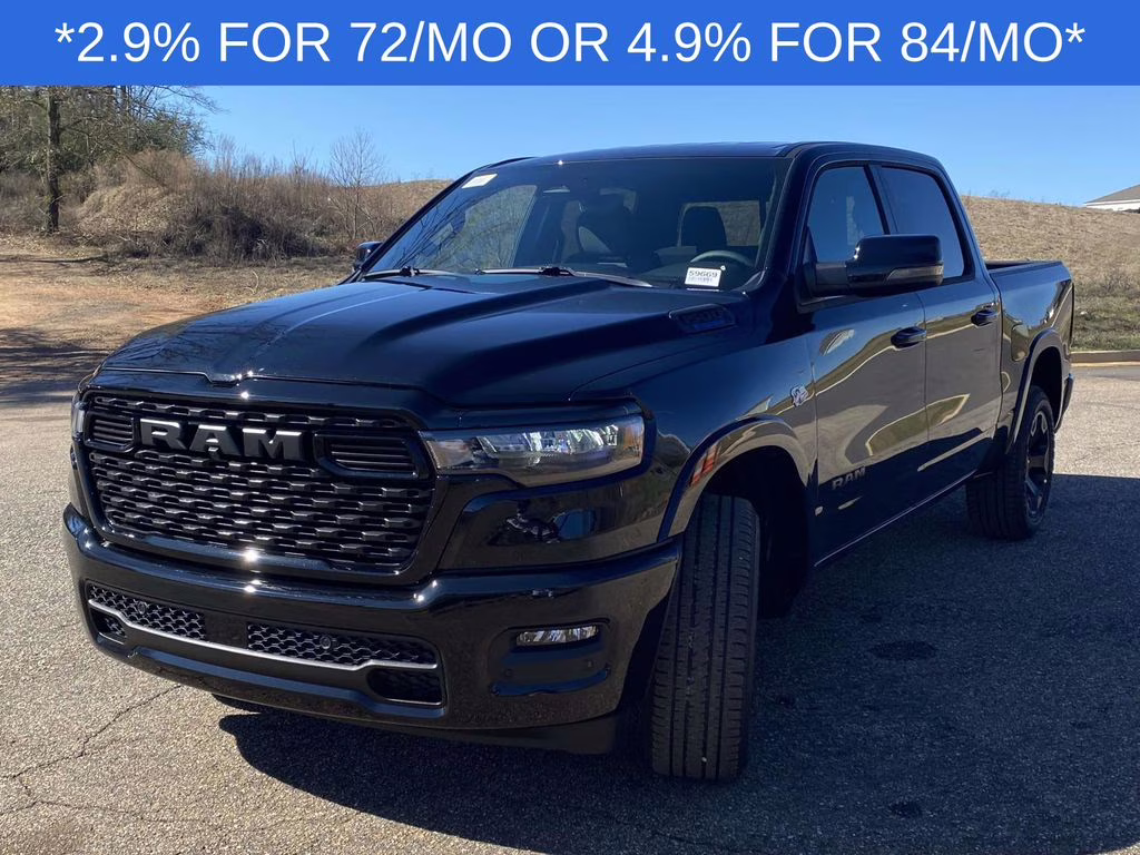 2026 Diamond Black Crystal Pearlcoat Ram 1500 Big Horn/Lone Star 4X4 Truck