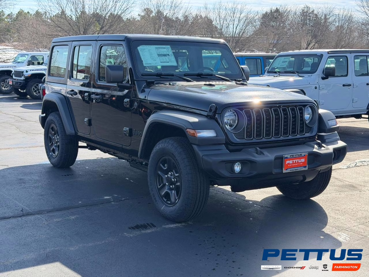 2026 Black Clearcoat Jeep Wrangler Sport 4X4 SUV