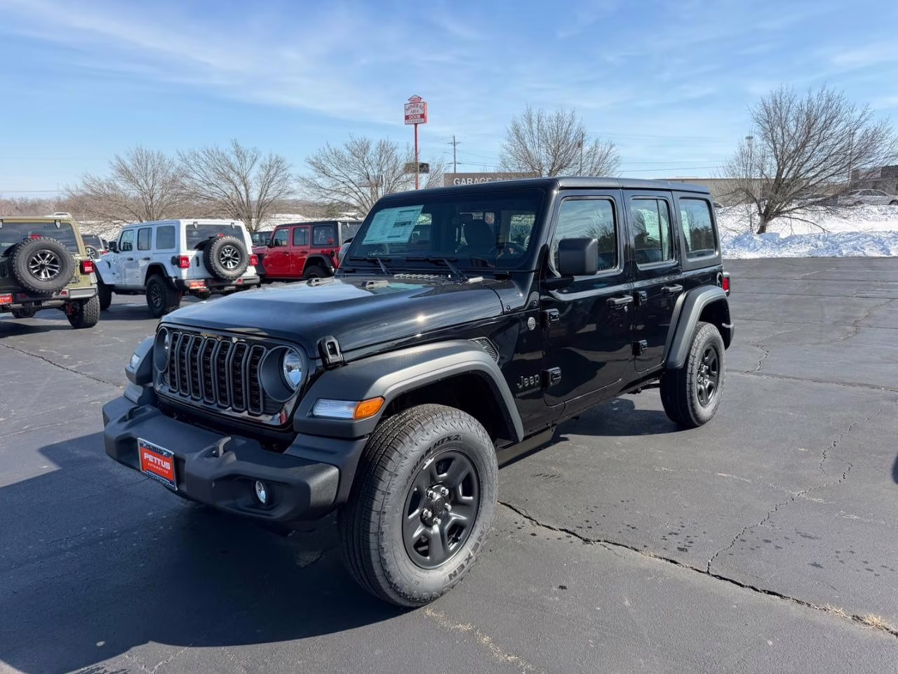 2026 Black Clearcoat Jeep Wrangler Sport 4X4 SUV