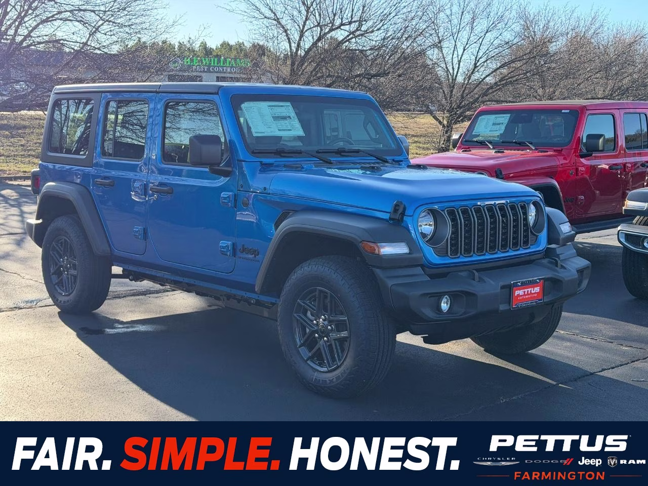 2026 Hydro Blue Pearlcoat Jeep Wrangler Sport 4X4 SUV