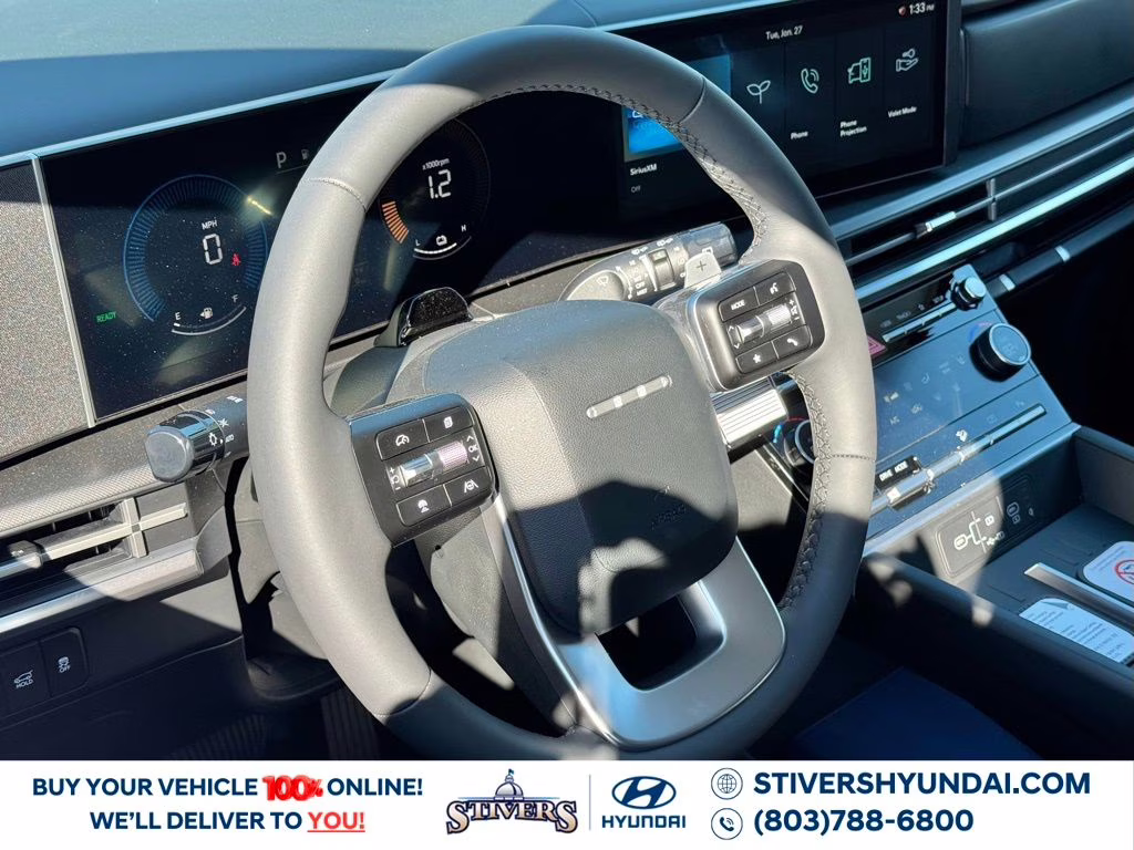 2026 Serenity White Hyundai Santa Fe Hybrid SEL FWD SUV