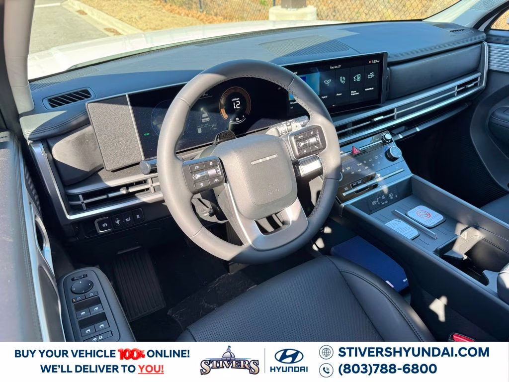 2026 Serenity White Hyundai Santa Fe Hybrid SEL FWD SUV