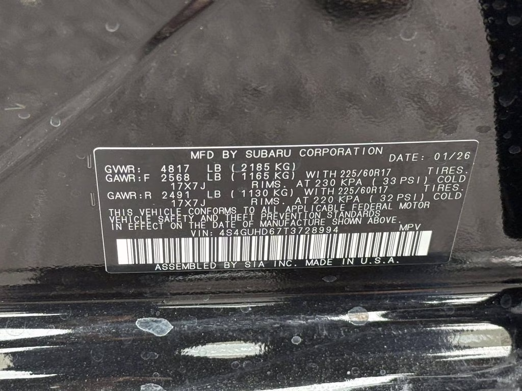 2026 Crystal Black Silica Subaru Crosstrek Premium AWD SUV