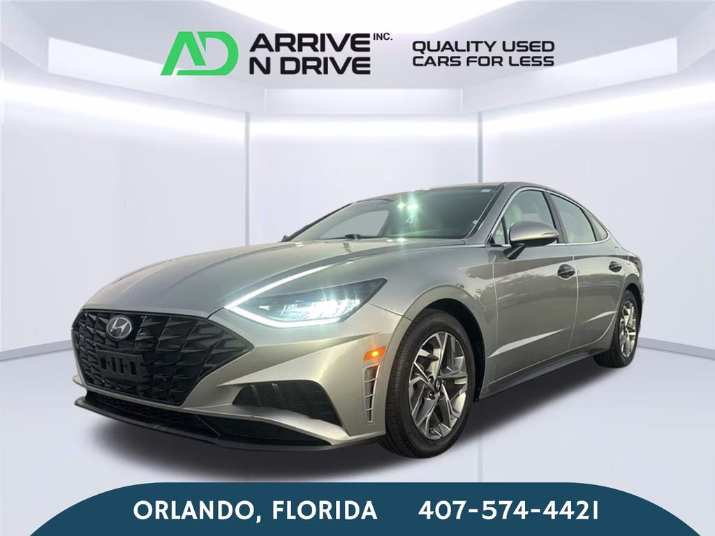 2021 Shimmering Silver Pearl Hyundai Sonata SEL FWD Sedan
