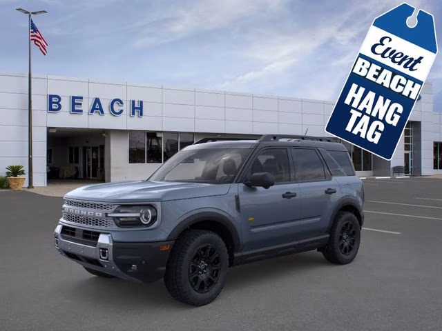 2026 Azure Gray Metallic Tri-Coat Ford Bronco Sport Badlands 4X4 SUV