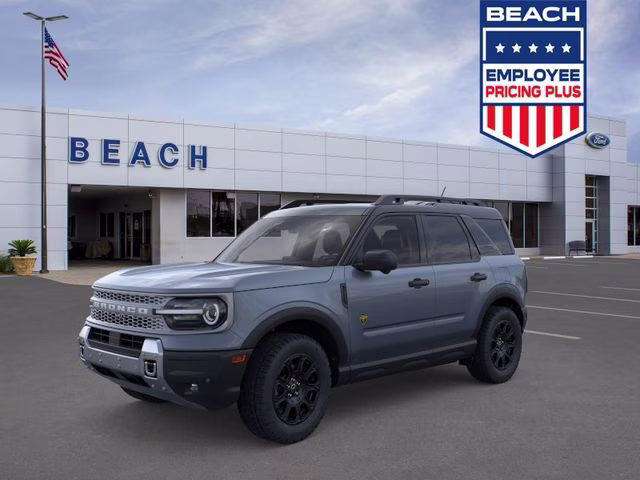 2026 Azure Gray Metallic Tri-Coat Ford Bronco Sport Badlands 4X4 SUV