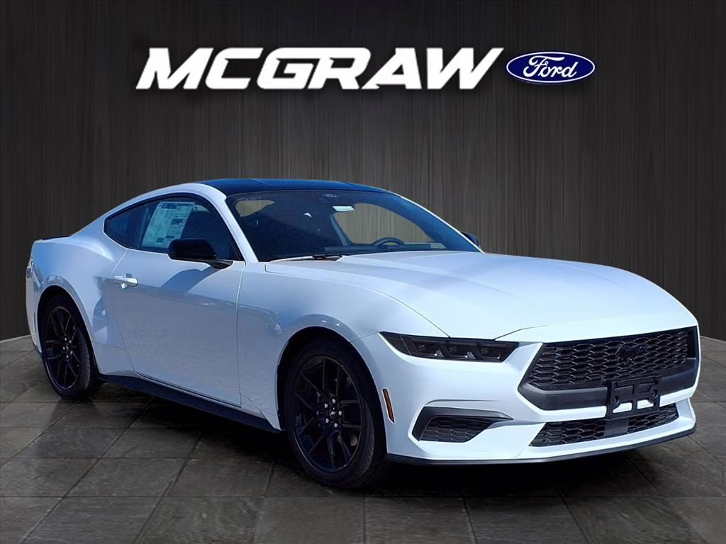 2026 Oxford White Ford Mustang EcoBoost RWD Coupe