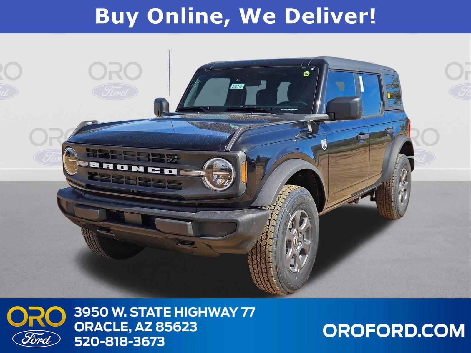 2025 Shadow Black Ford Bronco Big Bend 4X4 SUV