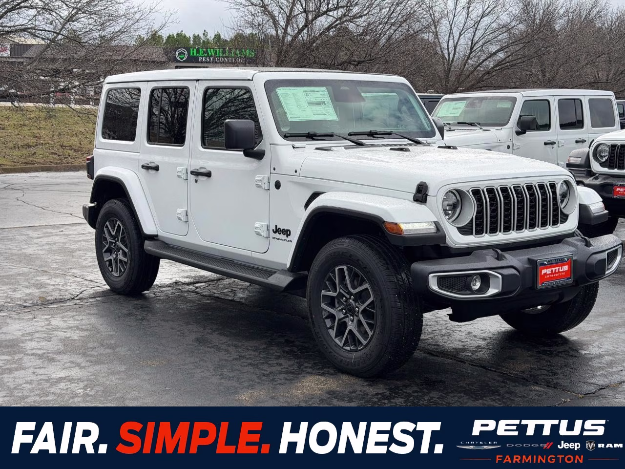 2026 Bright White Clearcoat Jeep Wrangler Sahara 4X4 SUV