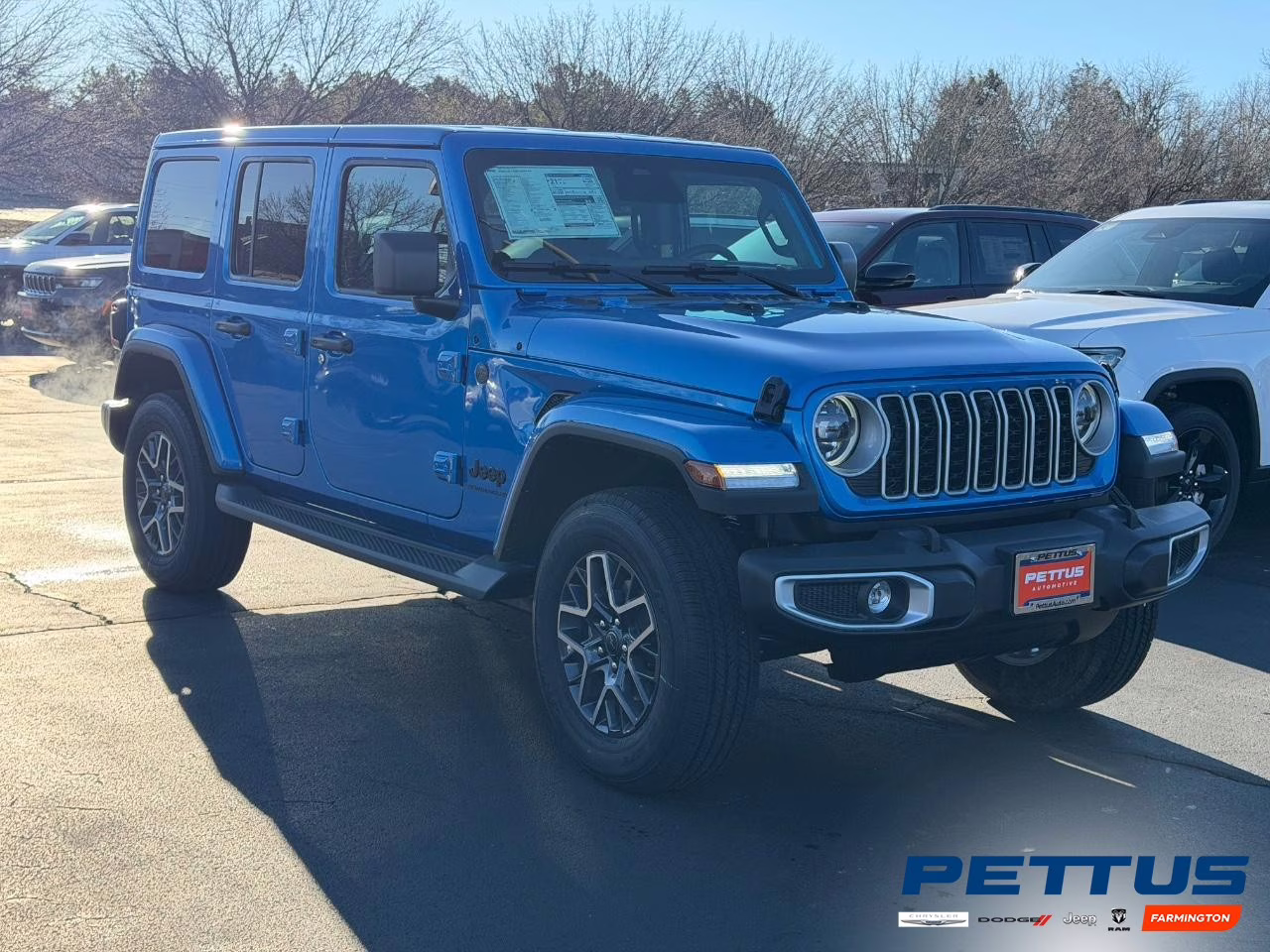 2026 Hydro Blue Pearlcoat Jeep Wrangler Sahara 4X4 SUV