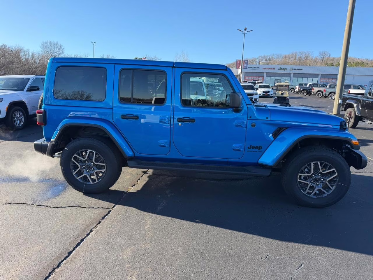 2026 Hydro Blue Pearlcoat Jeep Wrangler Sahara 4X4 SUV