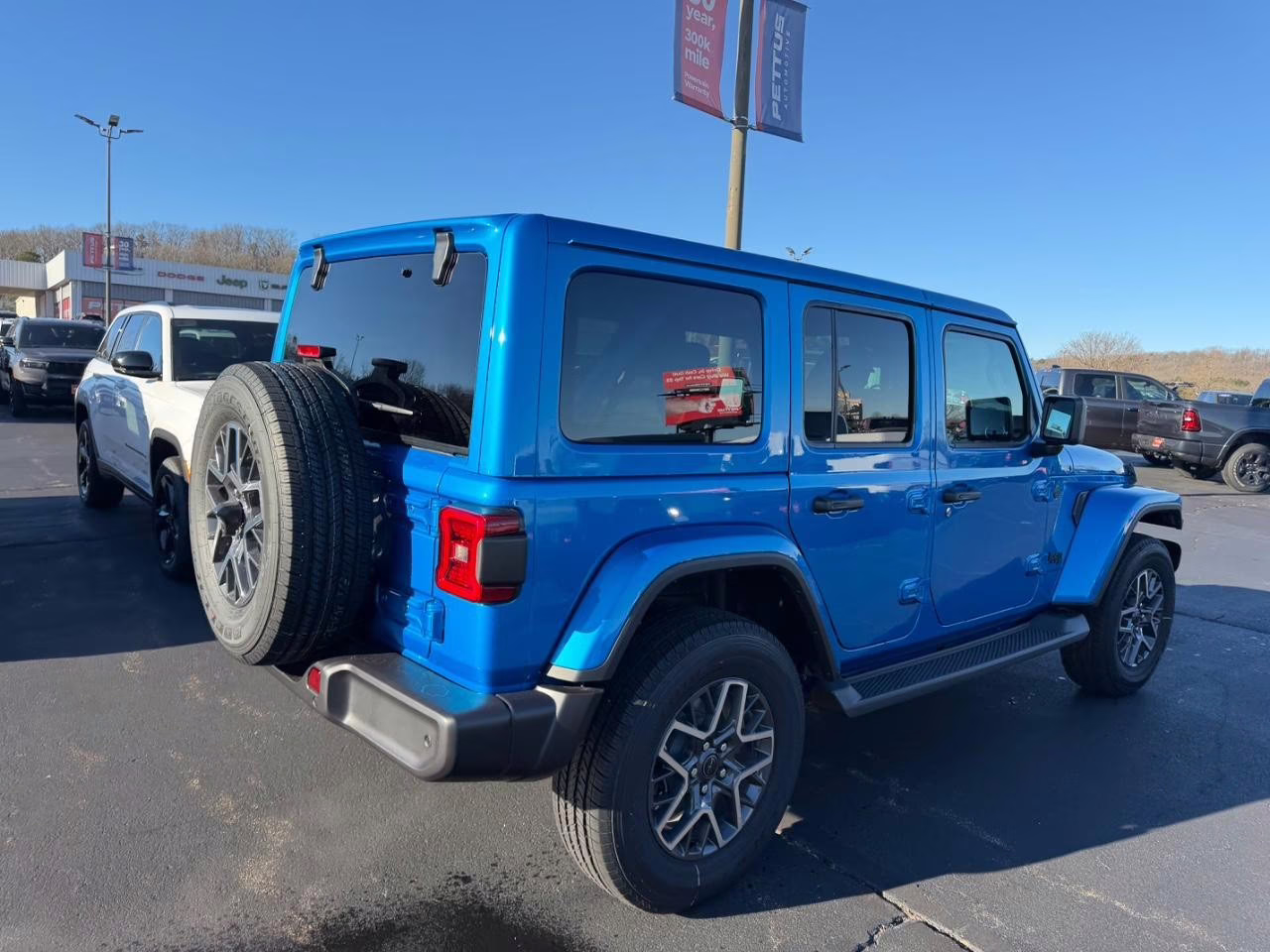 2026 Hydro Blue Pearlcoat Jeep Wrangler Sahara 4X4 SUV