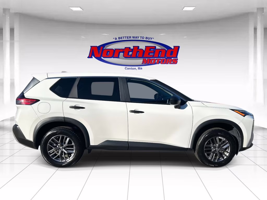 2023 Glacier White Nissan Rogue S AWD SUV