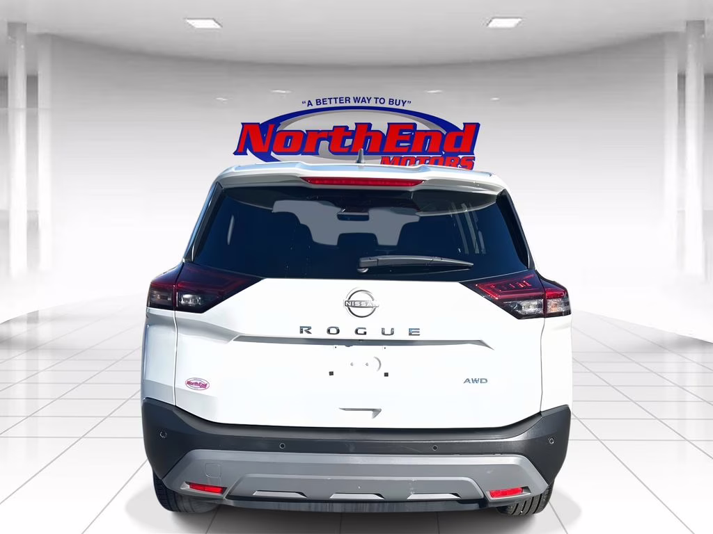 2023 Glacier White Nissan Rogue S AWD SUV