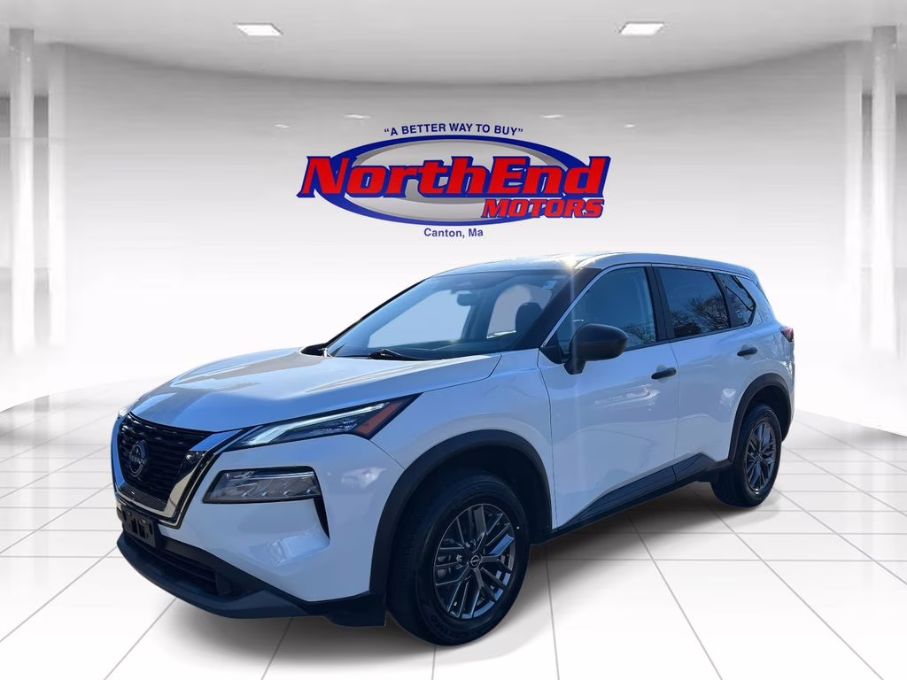2023 Glacier White Nissan Rogue S AWD SUV