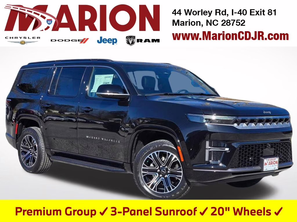 2026 High Gloss Black Jeep Grand Wagoneer Base 4X4 SUV