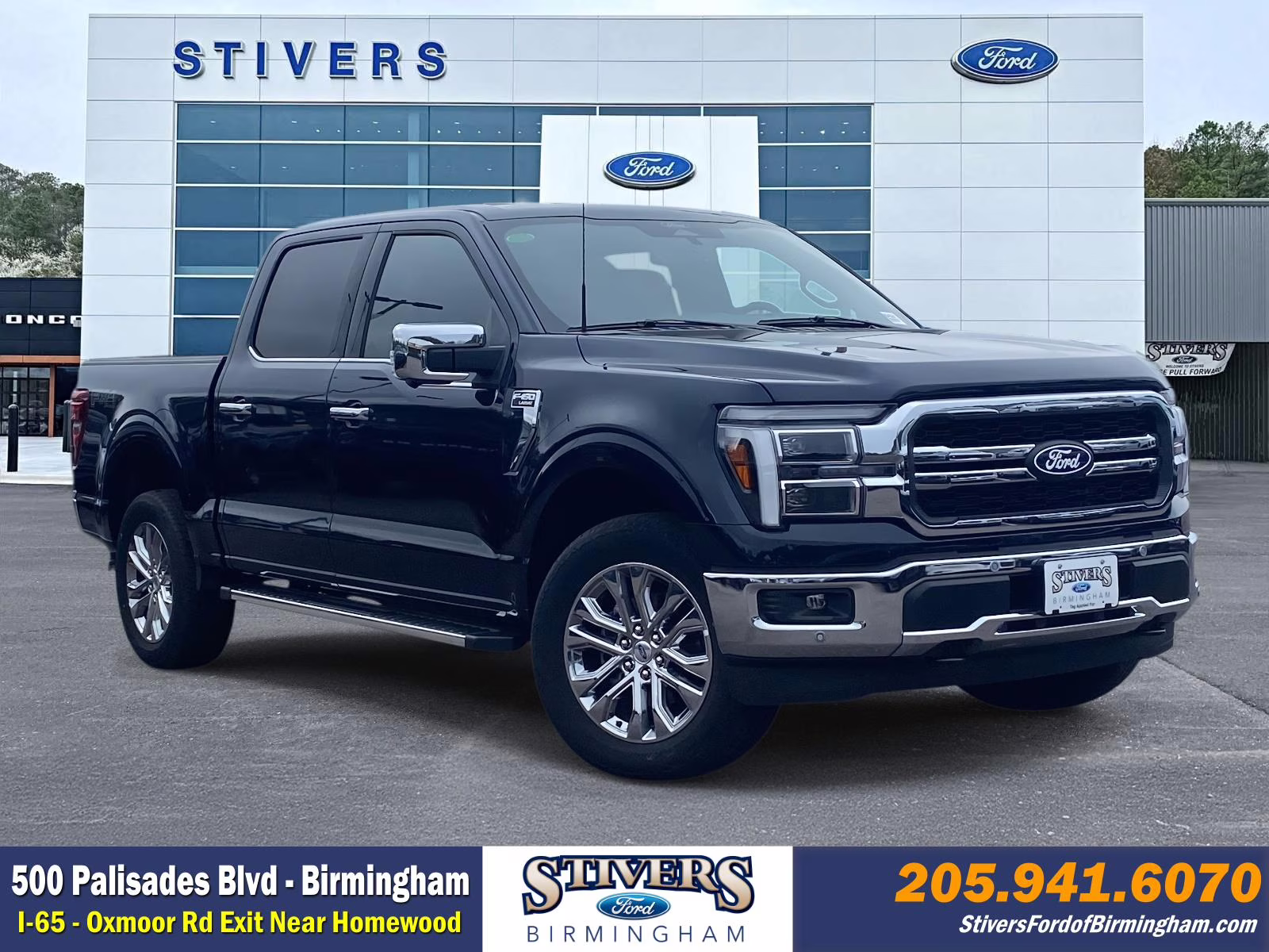 2025 Blue Metallic Ford F-150 Lariat 4X4 Truck