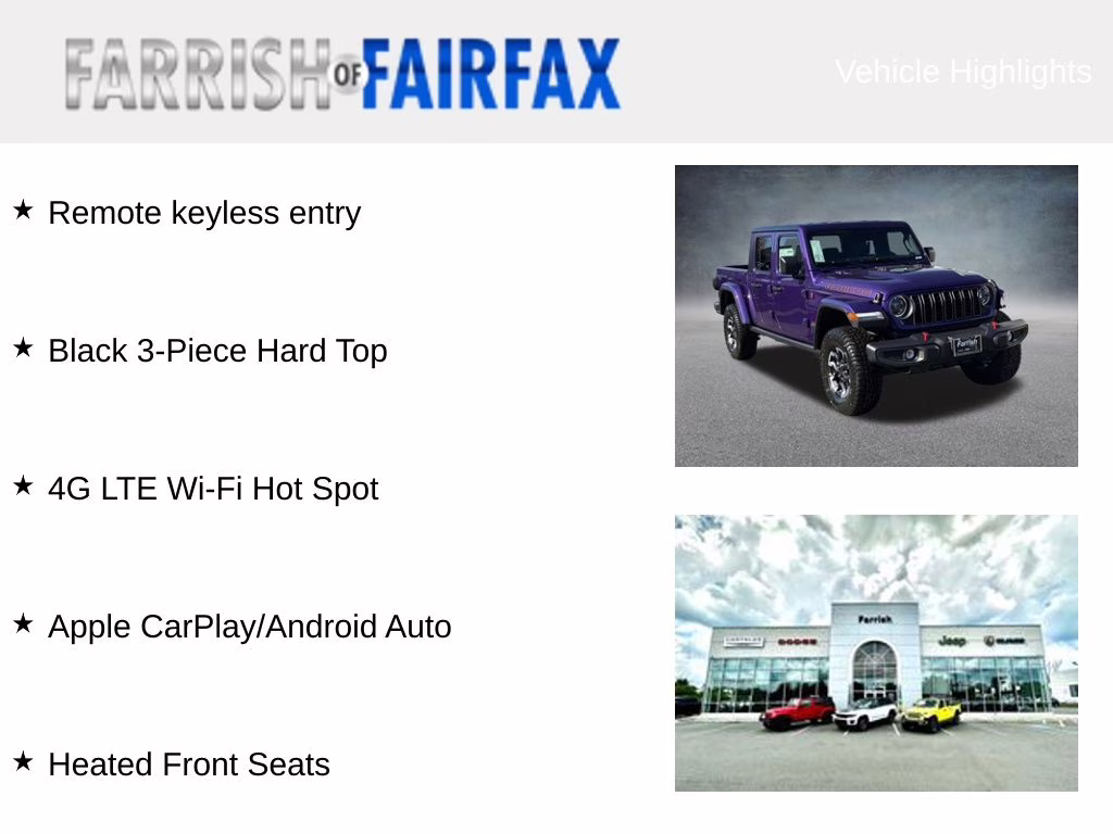 2026 Reign Jeep Gladiator Rubicon 4X4 Truck