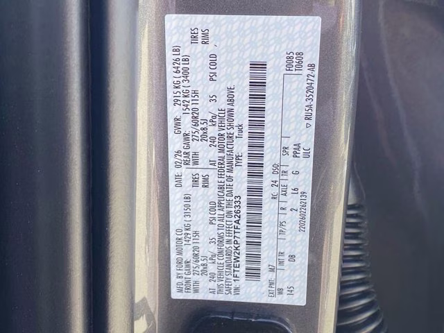 2026 Carbonized Gray Metallic Ford F-150 STX RWD Truck