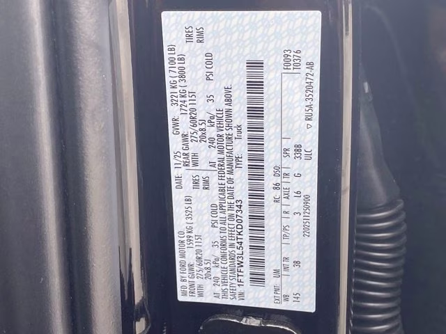 2026 Black Metallic Ford F-150 XLT 4X4 Truck