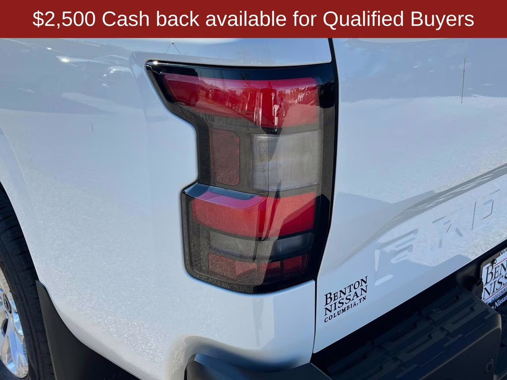 2026 Glacier White Nissan Frontier S 4X4 Truck