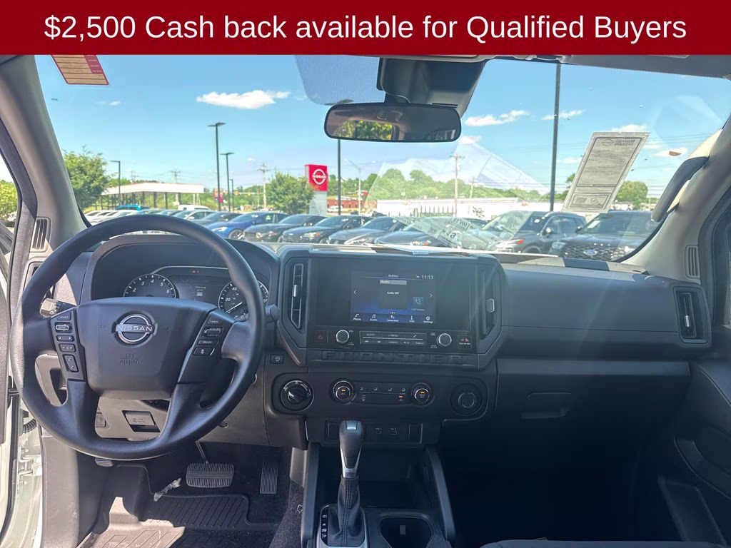 2026 Glacier White Nissan Frontier S 4X4 Truck