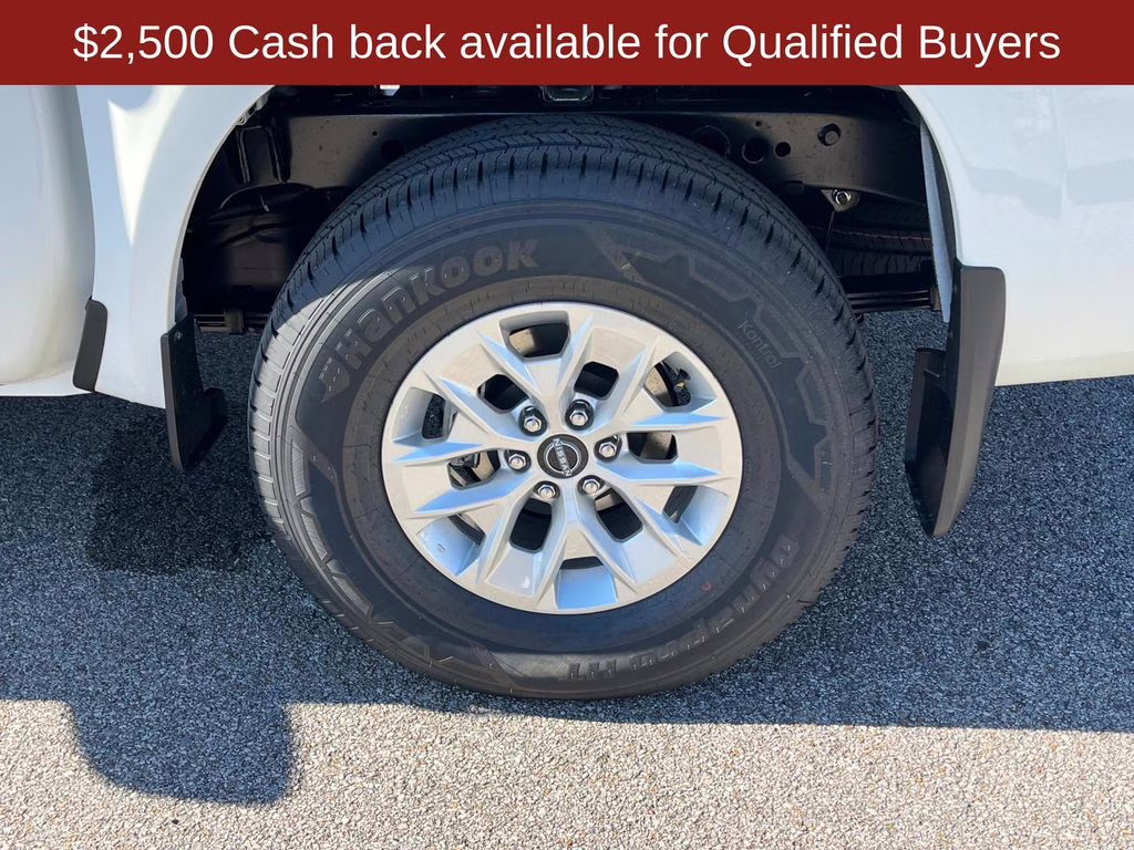 2026 Glacier White Nissan Frontier S 4X4 Truck