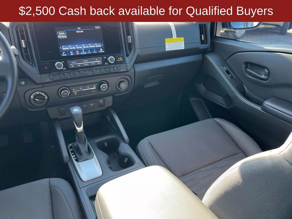 2026 Glacier White Nissan Frontier S 4X4 Truck