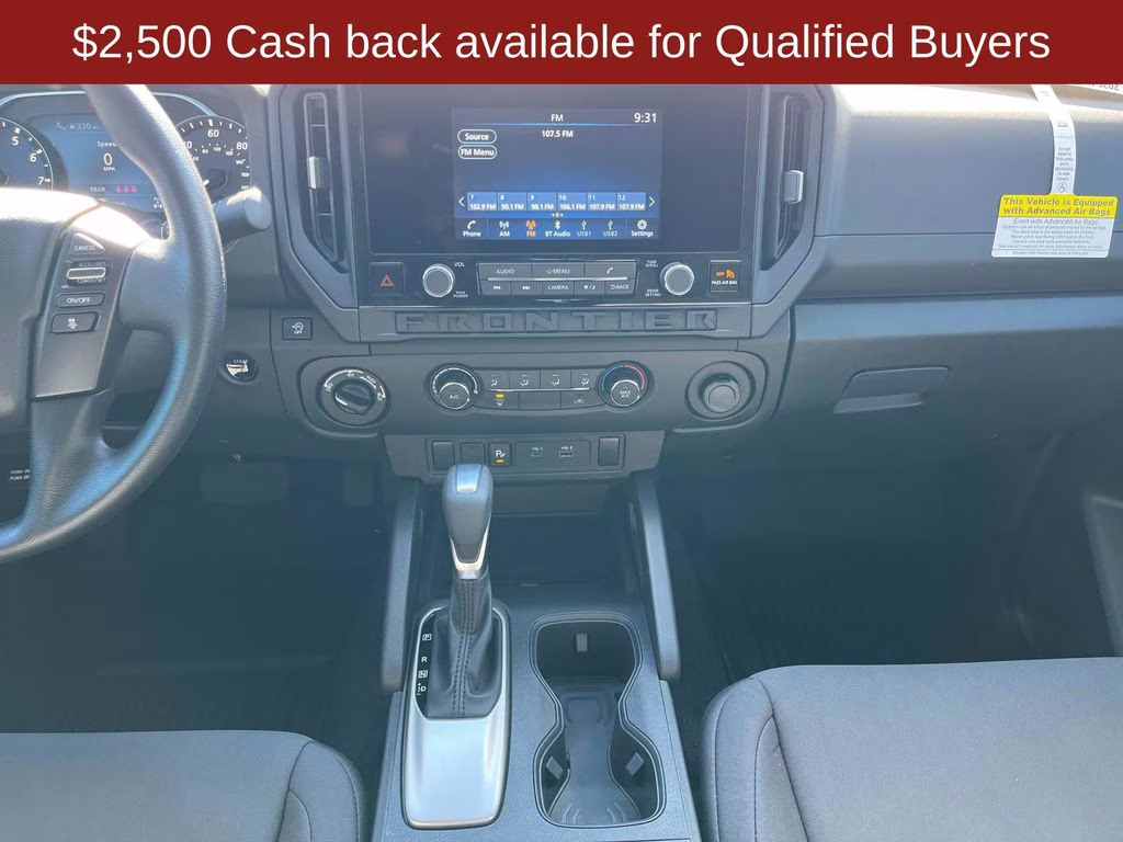 2026 Glacier White Nissan Frontier S 4X4 Truck