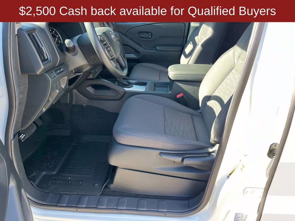 2026 Glacier White Nissan Frontier S 4X4 Truck