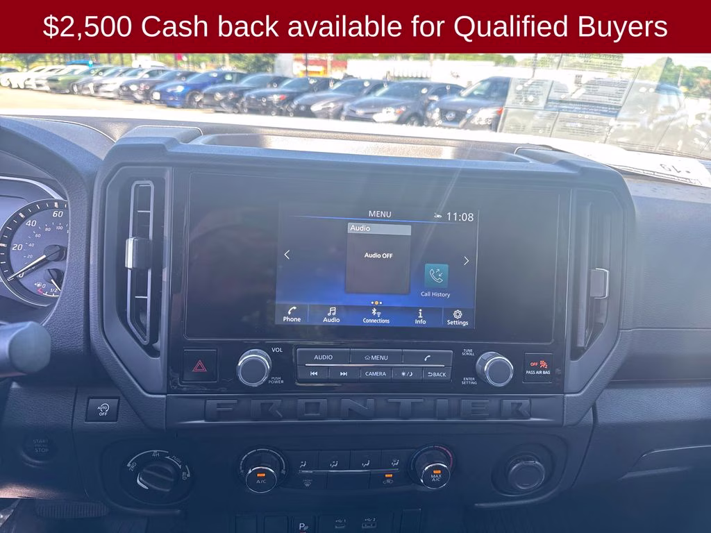 2026 Glacier White Nissan Frontier S 4X4 Truck