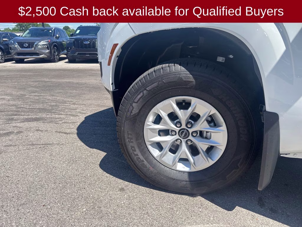 2026 Glacier White Nissan Frontier S 4X4 Truck