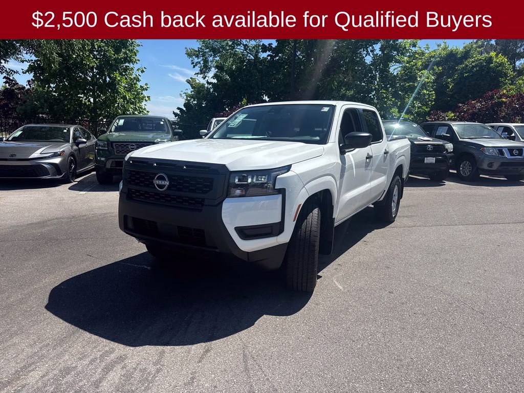 2026 Glacier White Nissan Frontier S 4X4 Truck