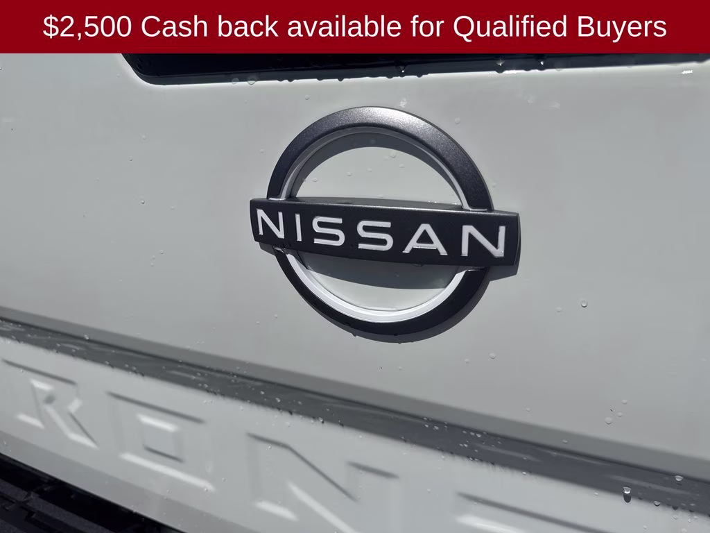 2026 Glacier White Nissan Frontier S 4X4 Truck
