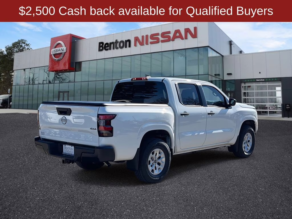 2026 Glacier White Nissan Frontier S 4X4 Truck