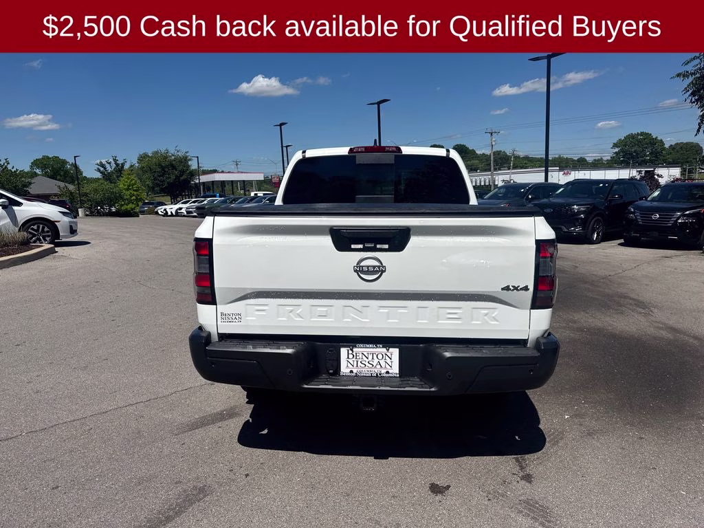 2026 Glacier White Nissan Frontier S 4X4 Truck