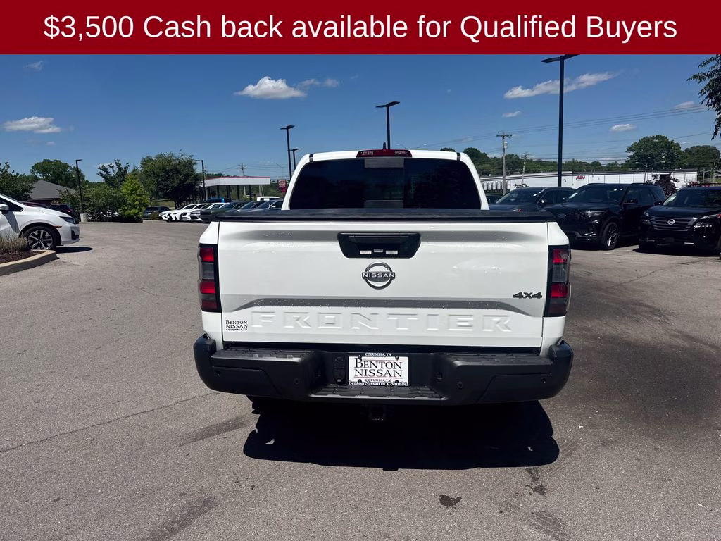 2026 Glacier White Nissan Frontier S 4X4 Truck