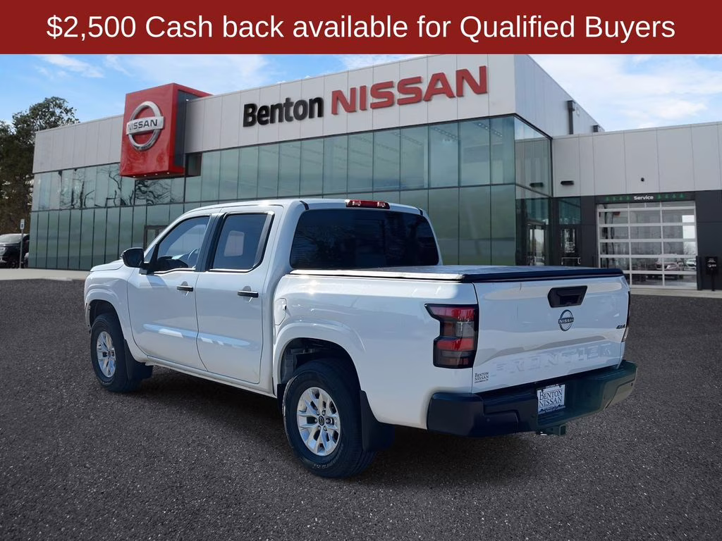 2026 Glacier White Nissan Frontier S 4X4 Truck