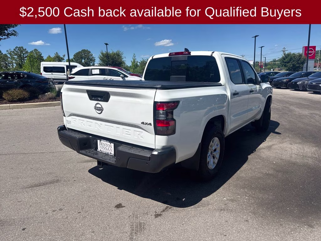 2026 Glacier White Nissan Frontier S 4X4 Truck