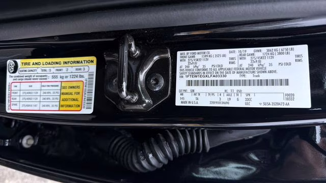 2020 Black Metallic Ford F-150 Limited 4X4 Truck