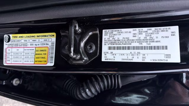 2020 Black Metallic Ford F-150 Limited 4X4 Truck