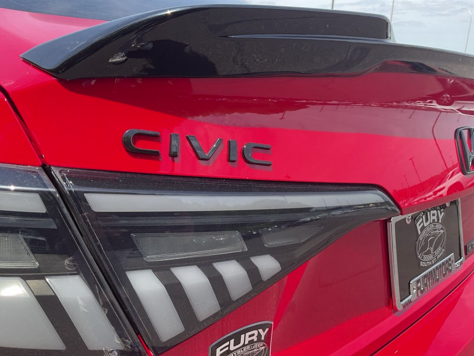 2024 Red Honda Civic Touring FWD Sedan