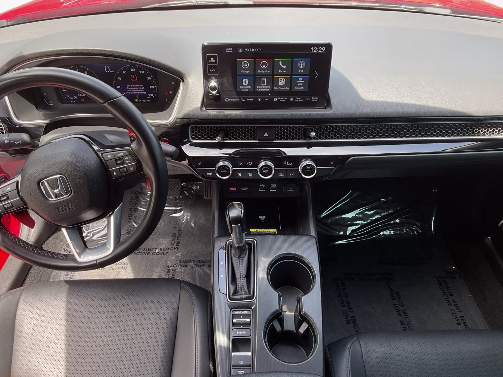 2024 Red Honda Civic Touring FWD Sedan