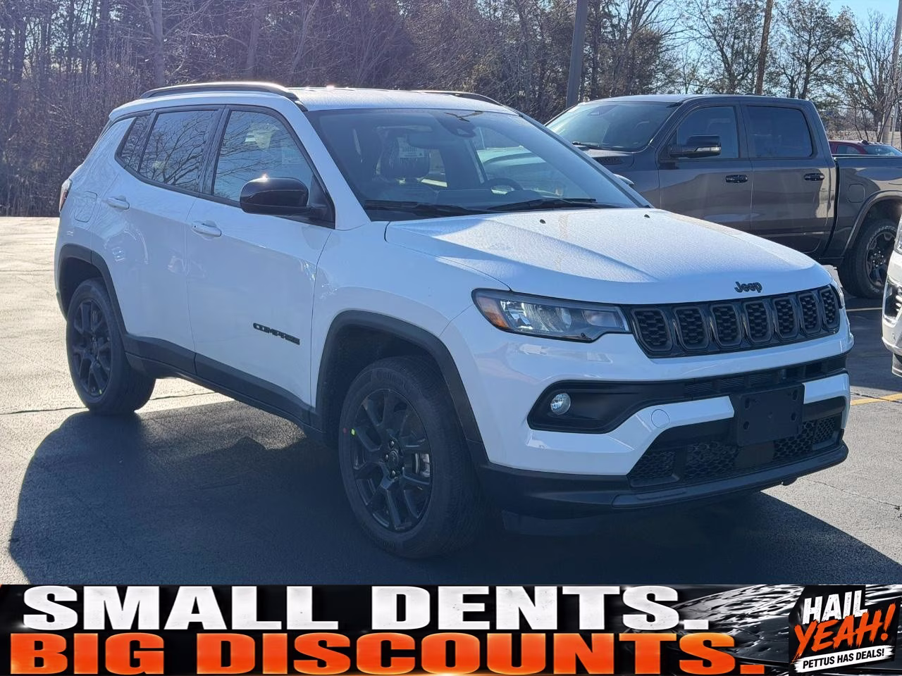 2026 Bright White Clearcoat Jeep Compass Latitude 4X4 SUV