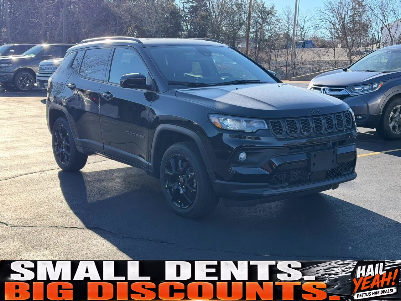 2026 Diamond Black Crystal Pearlcoat Jeep Compass Latitude 4X4 SUV